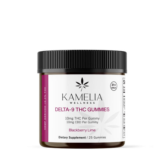 10mg Delta-9 THC Gummies - Blackberry Lime - Kamelia Wellness